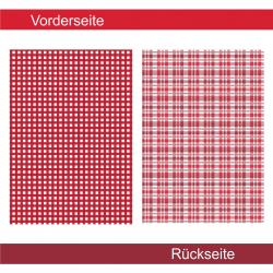 Kariert rot - Designpapier
